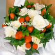 small roses and fake strawberries